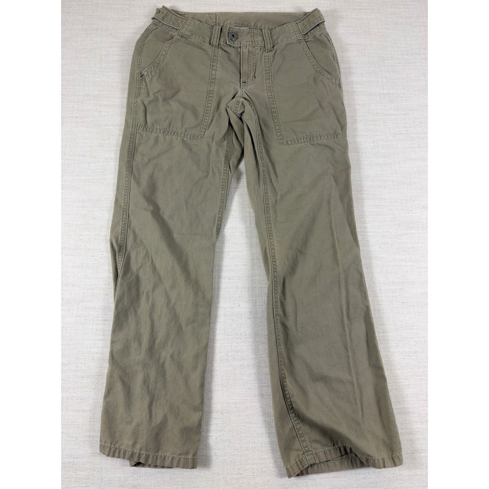 The North Face Olive Green Cargo Utility Pants Straight Leg Size 6